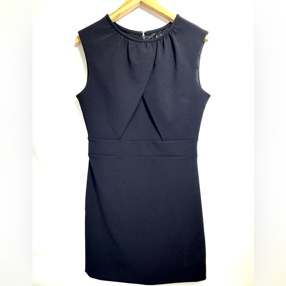 Elegant Sleeveless Black Midi Dress